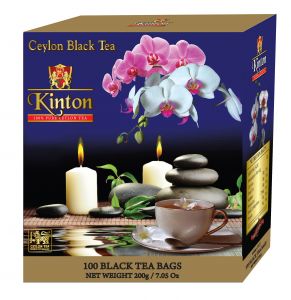 Кинтон цейлонский чёрный чай "Орхидея" 100 пак х 2г ―  аутентичный чай из Китая и Цейлона 