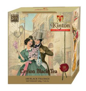 Кинтон цейлонский чёрный чай "Весеннее свидание" 100 пак х 2г ―  аутентичный чай из Китая и Цейлона 