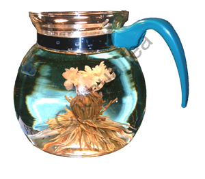 Китайский чай серии Чю Хуа TWX 9137 Жасминовый Персик с цветком, с/б 100 гр. /китайский элитный зеленый связанный чай с жасмином/